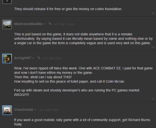 Illustration for article titled Fans Enraged Over Misleading Steam Racing Game